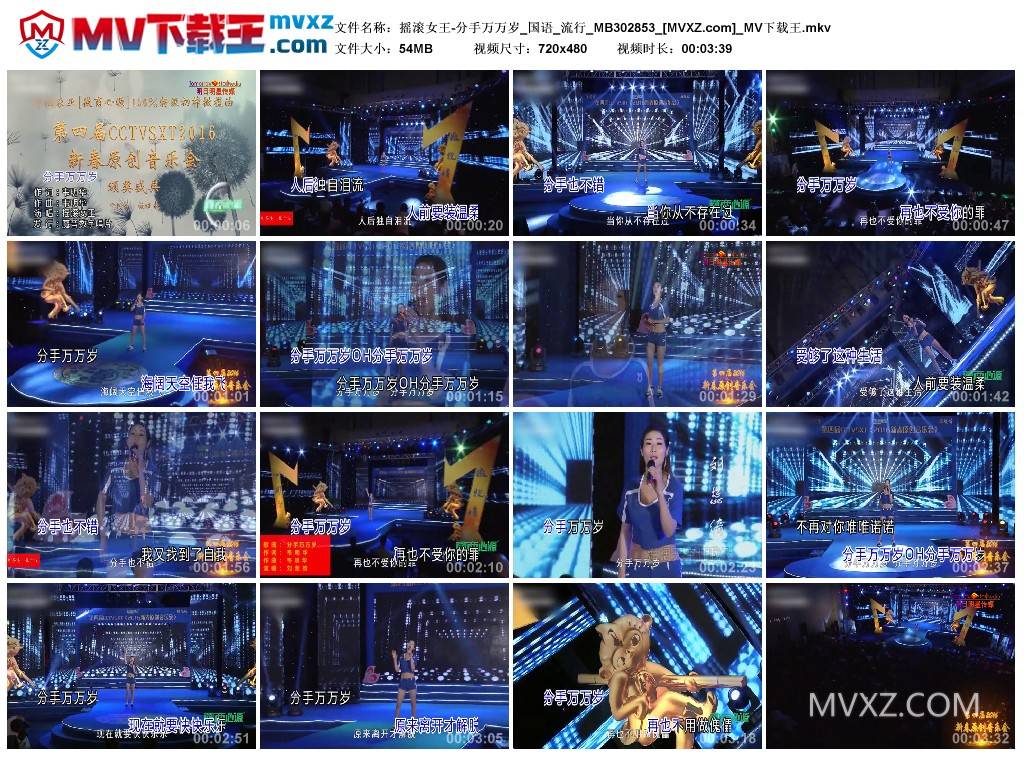 摇滚女王-分手万万岁_国语_流行_MB302853